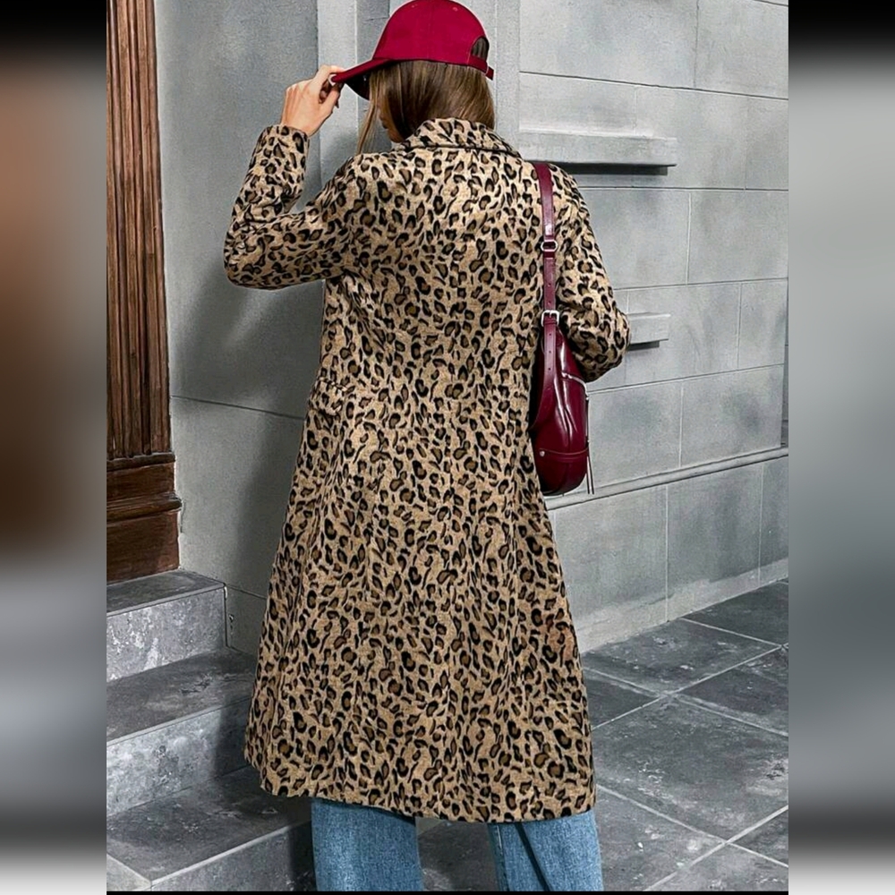 Fashionable Minimalist Versatile Leopard Print Knitted Stand - Picture 2 of 8